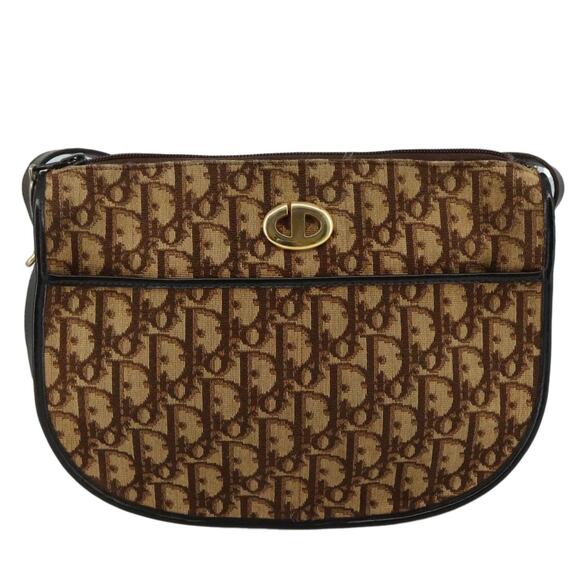 DIOR Trotter Canvas Shoulder Bag Brown - Picture 2 of 13